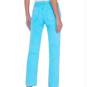 L'AGENCE Brand New $305 Retail Aqua Distressed Jeans